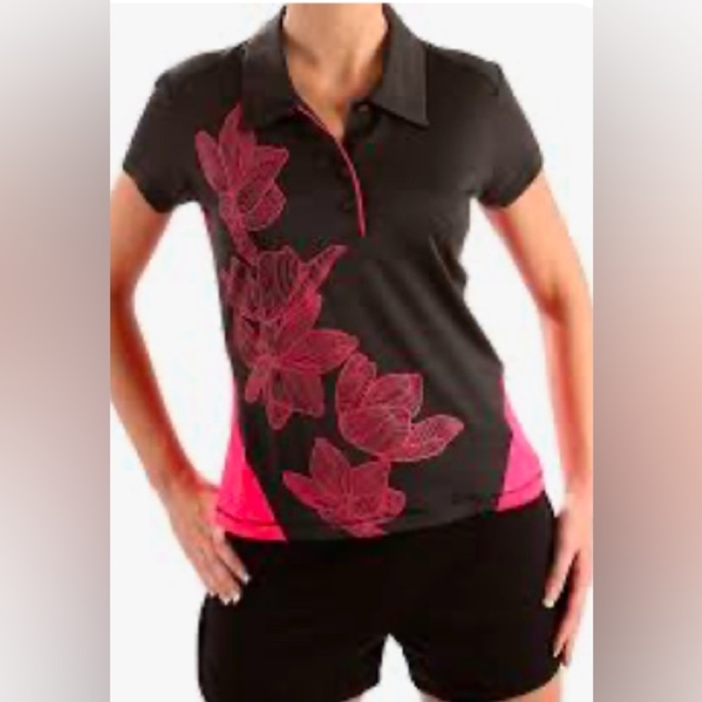 53- Adidas Climacool golf shirt- size small